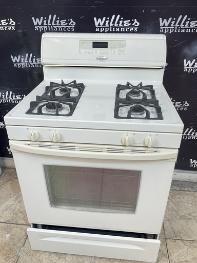 [106378] Whirlpool Used Natural Gas Stove 30inches (Bisque) 
