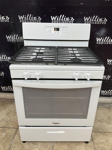[106370] Whirlpool Used Natural Gas Stove 30inches (White) 