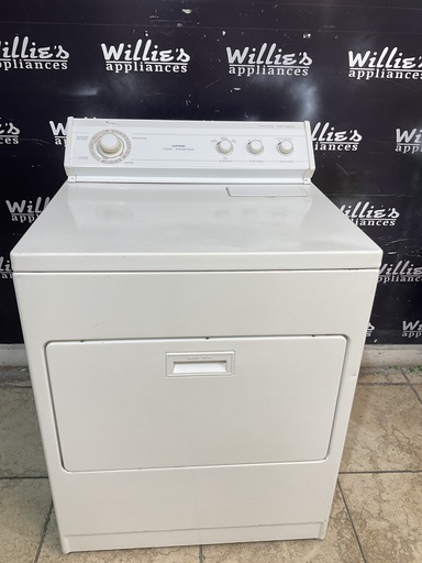 [106388] Whirlpool Used Electric Dryer 220volts (30 AMP) 29inches {no cord} (White) 