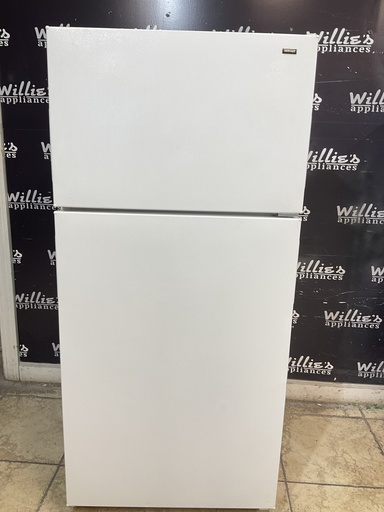 [106391] Hotpoint Used Refrigerator Top and Bottom 28x61 1/2” (white) 