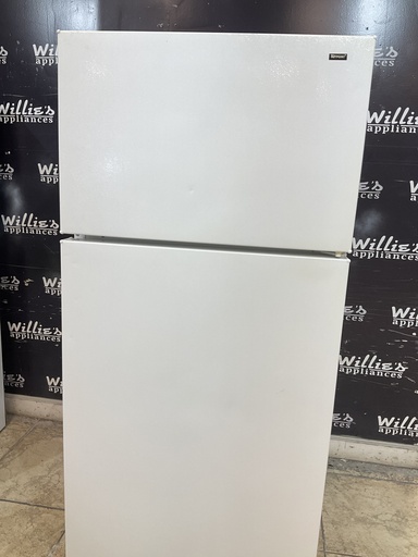 [106348] Hotpoint Used Refrigerator Top and Bottom 28x61 1/2” (White) 