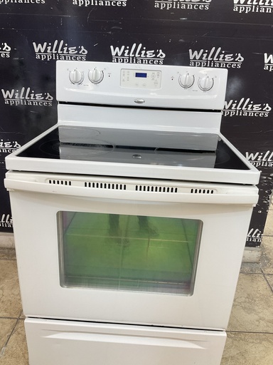[106397] Whirlpool Used Electric Stove 30inches {no cord} (White) 