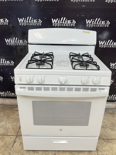 [106412] Ge Used Gas Propane Stove 30inches (White) 