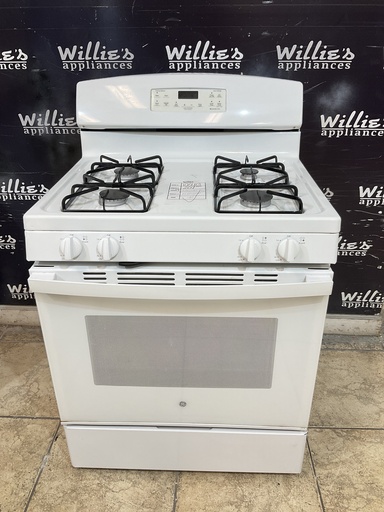 [106413] Ge Used Natural Gas Stove 30inches (White) 