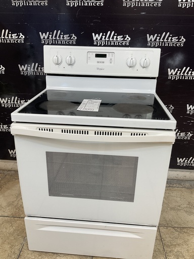 [106426] Whirlpool Used Electric Stove 220volts (40/50 AMP) 30inches {4 prong} (White) 