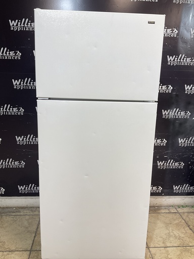 [106459] Hotpoint Used Refrigerator Top and Bottom 28x64 1/2” (white) 