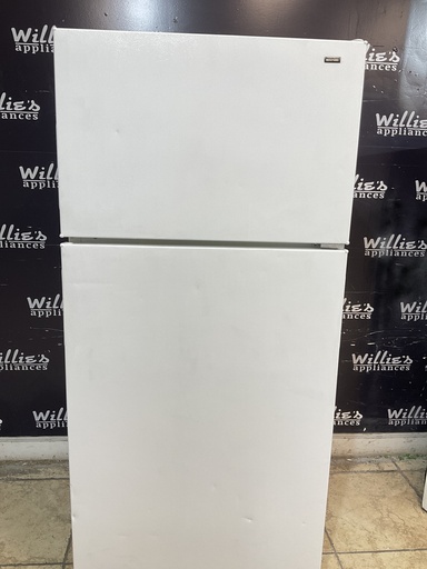 [106489] Hotpoint Used Refrigerator Top and Bottom 28x61 1/2” (White) 