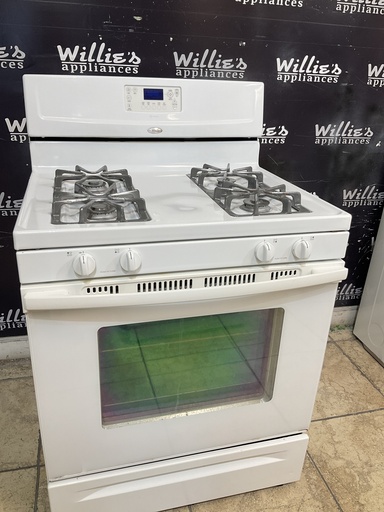 [106506] Whirlpool Used Natural Gas Stove 30inches (white)