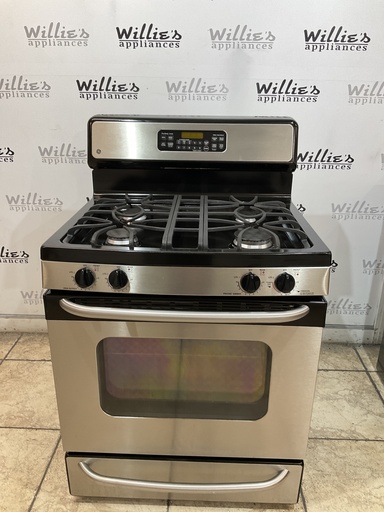 [106502] Ge Used Natural Gas Stove 30inches (Stainless Steel) 