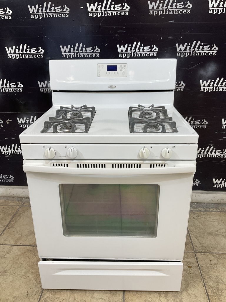 Whirlpool Used Natural Gas Stove 30inches (White)