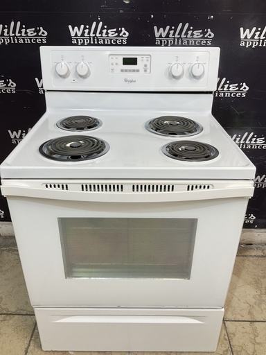 [106564] Whirlpool Used Electric Stove 220volts (40/50 AMP) 30inches {no cord} (White) 