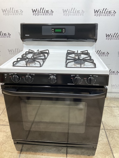 [106558] Kenmore Used Natural Gas Stove 30inches (white/black) 