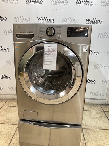 [106560] Lg Used Washer Front-load 27inches (grey) 