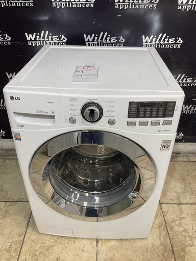 [106596] Lg Used Washer Front-Load 27inches (White) 