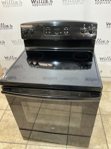 [106614] Ge Used Electric Stove 220volts (40/50 AMP) 30inches {3 prong} (Black) 