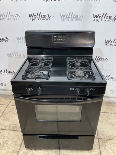 [106607] Frigidaire Used Natural Gas Stove 30inches (Black) 