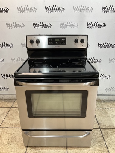 [106634] Frigidaire Used Electric Stove 220volts (40/50 AMP) 30inches {no cord} (Stainless steel) 
