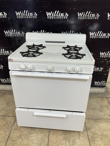 [106628] Premier Used Natural Gas Stove 30inches (White) 