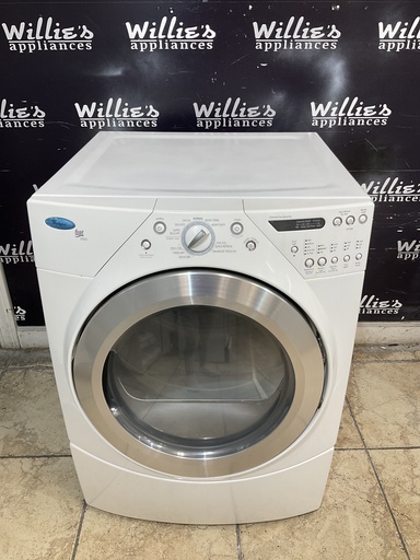 [106638] Whirlpool Used Electric Dryer 220volts (30 AMP) 27inches {3 prong} (White)