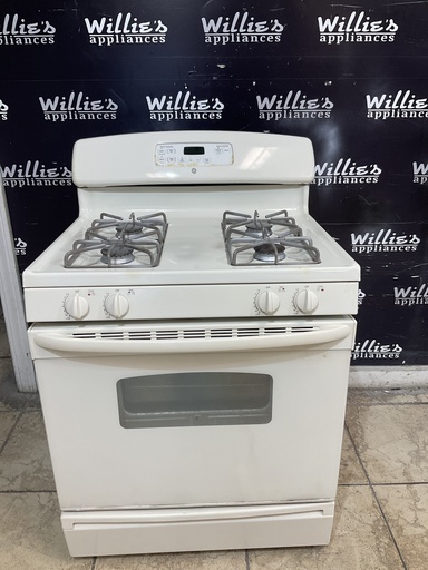 [106678] Ge Used Natural Gas Stove 30inches (Bisque) 