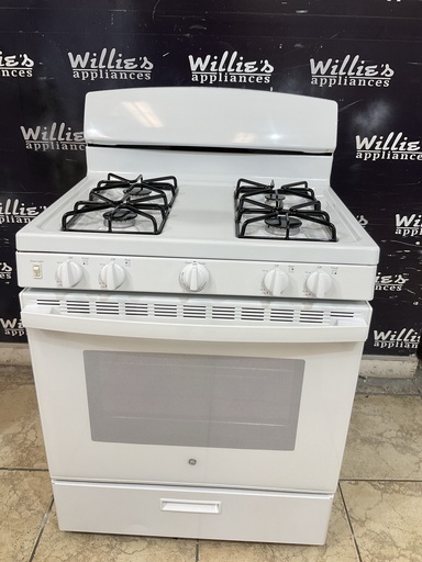 [106661] Ge Used Natural Gas Stove 30inches (White) 