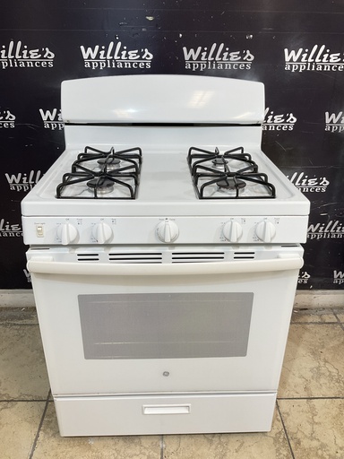 [106821] Ge Used Natural Gas Stove 30inches (White)