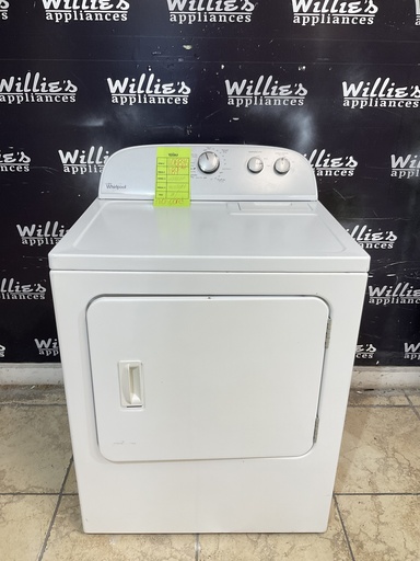 [106826] Whirlpool Used Electric Dryer 220volts (30 AMP) 29inches {no cord} (White) 
