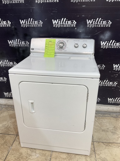 [106857] Maytag Used Electric Dryer 220volts (30 AMP) 29inches {3 prong} (White)