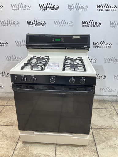 [106859] Hotpoint Used Gas Propane Stove 30inches (bisque/black) 