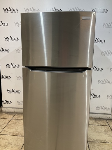 [106863] Frigidaire Used Refrigerator Top and Bottom 30x66 (Stainless Steel) 