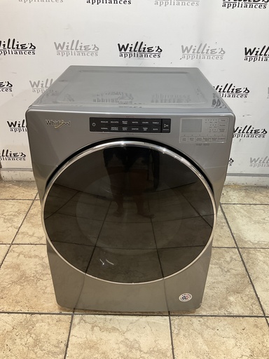 [106862] Whirlpool Used Electric Dryer 220volts (30 AMP) 27inches {no cord}  (Grey) 