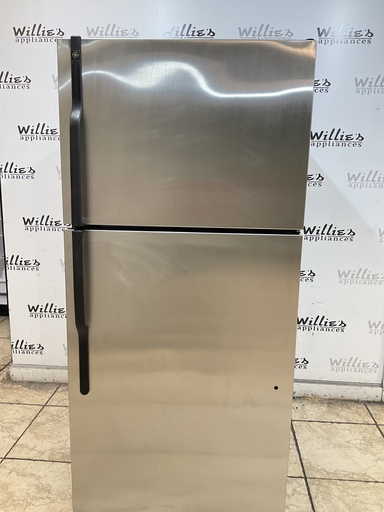 [106895] Ge Used Refrigerator Top and Bottom 30x66 1/2” (stainless steel) 