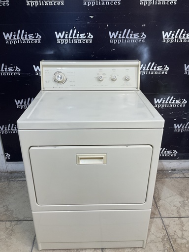 [106899] Kenmore Used Electric Dryer 220volts (30 AMP) 27inches {3 prong} (Bisque’)