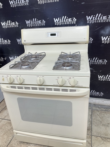 [106909] Ge Used Natural Gas Stove 30inches (Bisque) 