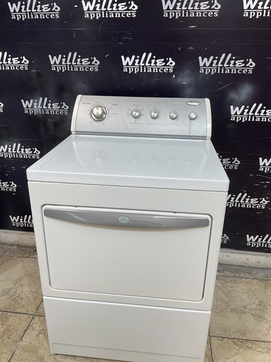 [106949] Whirlpool Used Electric Dryer 220volts (30 AMP) 29inches {no cord} (White) 