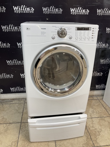 [106944] Lg Used Electric Dryer 220volts (30 AMP) 27inches {4 prong} (White)