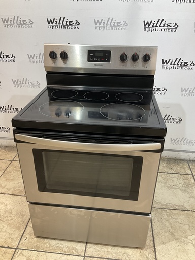 [106927] Frigidaire Used Electric Stove 220volts (40/50 AMP) 30inches {no cord} (Stainless steel)