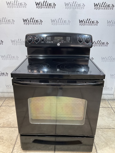 [106985] Ge Used Electric Stove 220volts (40/50 AMP) 30inches {3 prong} (Black) 
