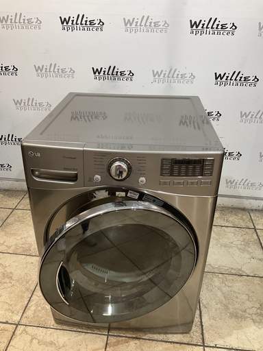 [106974] Lg Used Electric Dryer 220volts (30AMP) 27inches {3 prong}  (Grey) 