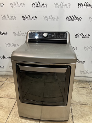[106987] Lg Used Electric Dryer 220volts (30 AMP) 27inches{3 prong} (Grey) 