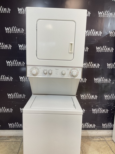 [107017] Whirlpool Used Natural Gas Unit Stackable 24x71 (White) 