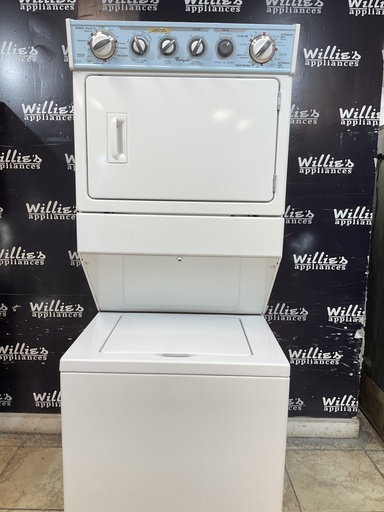 [107011] Whirlpool Used Natural Gas Unit Stackable 27x72 1/2” (White) 