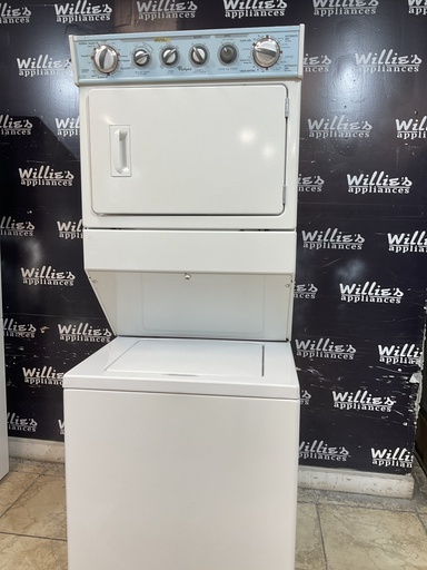 [107012] Whirlpool Used Natural Gas Unit Stackable 27x73 (White) 