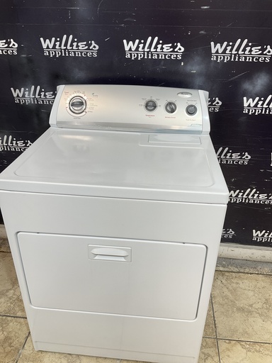 [107043] Whirlpool Used Electric Dryer 220volts (30AMP) 29inches {no cord} (white) 