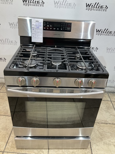 [107021] Samsung Used Natural Gas Stove 30inches (Stainless Steel) 