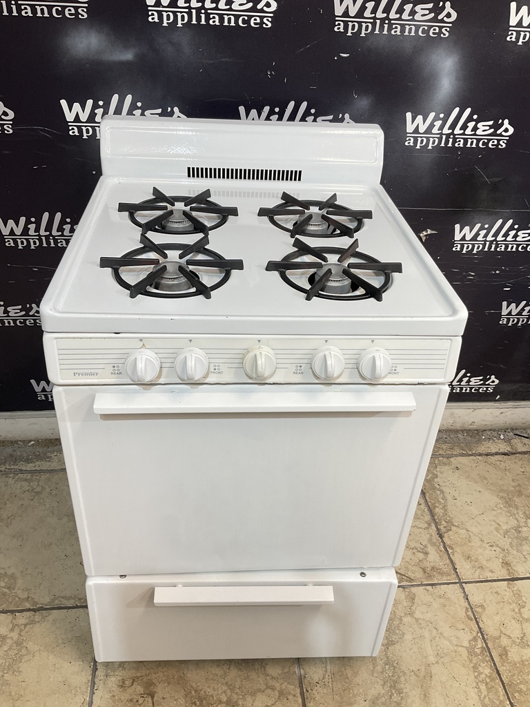 Premier Used Natural Gas Stove 24inches (White) 