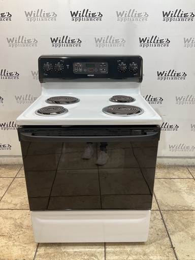 [107075] Hotpoint Used Electric Stove 220volts (40/50 AMP) 30inches {3 prong} (Bisque/black) 