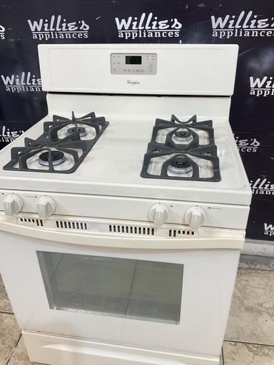 [107058] Whirlpool Used Natural Gas Stove 30inches (Bisque) 