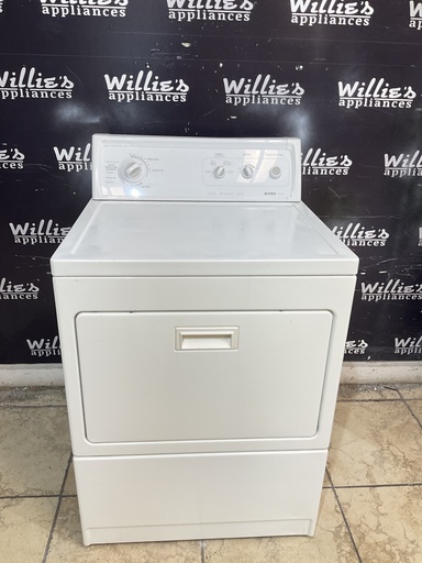 [107128] Kenmore Used Electric Dryer 220volts (30 AMP) 27inches {3 prong} (White) 