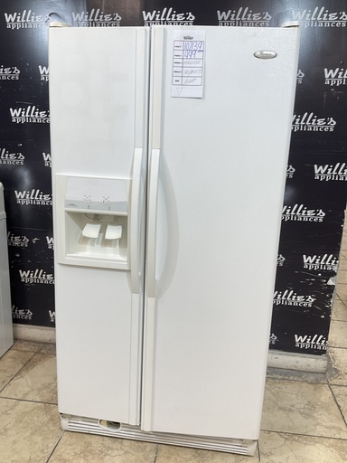 [107139] Whirlpool Used Refrigerator Side by a side 36x69 1/2” (White)
